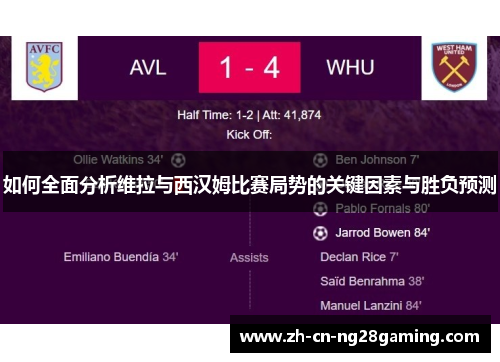 如何全面分析维拉与西汉姆比赛局势的关键因素与胜负预测