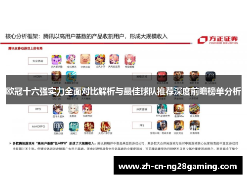 欧冠十六强实力全面对比解析与最佳球队推荐深度前瞻榜单分析